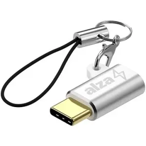 AlzaPower USB-C (M) to Micro USB (F) Keychain Silber