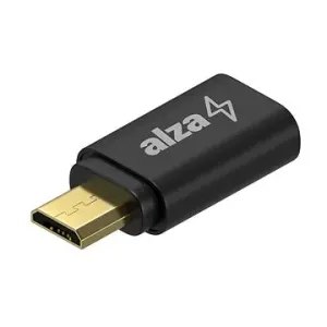 AlzaPower Micro USB-B 2.0 (M) auf USB-C (F)