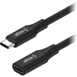 AlzaPower Core USB-C (M) to USB-C (F) 3.2 Gen 1, 0.5m, schwarz