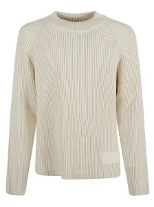 AMI PARIS - Wool And Cotton Blend Sweater #1367969