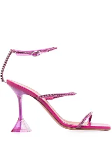 AMINA MUADDI - Gilda Glass Heel Sandals #1058702
