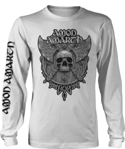Amon Amarth T-Shirt Grey Skull Herren White XL