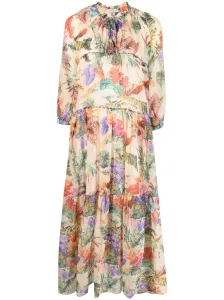 ANJUNA - Printed Cotton Blend Silk Maxi Dress