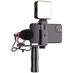 Apexel Video Rig mit Mikrofon und LED-Licht #30296