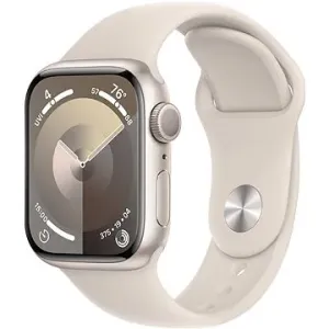 Apple Watch Series 9 41mm Aluminiumgehäuse Polarstern mit Sportarmband Polarstern - S/M