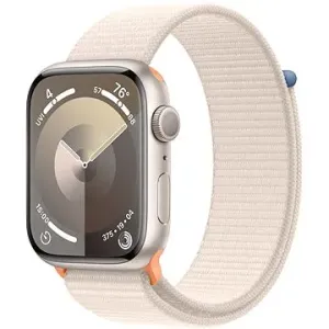 Apple Watch Series 9 45mm Aluminiumgehäuse Polarstern mit Sport Loop Polarstern
