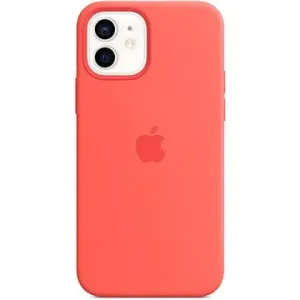 Apple iPhone 12 und 12 Pro Silikonhülle mit MagSafe Citrus Pink