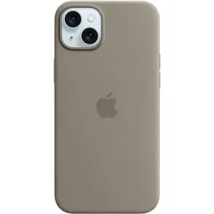 Apple iPhone 15 Plus Silikonhülle mit MagSafe lehmgrau