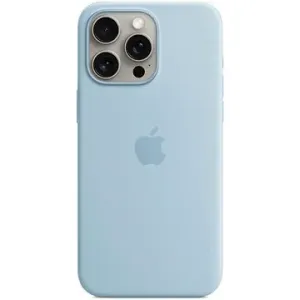 Apple iPhone 15 Pro Max Silikonhülle mit MagSafe hellblau
