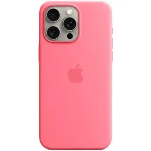 Apple iPhone 15 Pro Max Silikonhülle mit MagSafe rosa