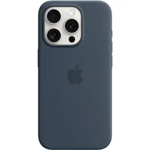 Apple iPhone 15 Pro Silikonhülle mit MagSafe sturmblau