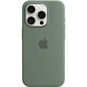 Apple iPhone 15 Pro Silikonhülle mit MagSafe zypressengrün