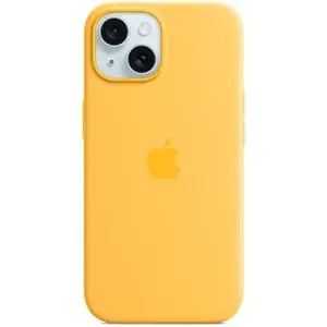 Apple iPhone 15 Silikonhülle mit MagSafe Strahlengelb