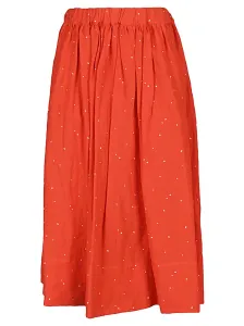 APUNTOB - Cotton Pois Midi Skirt #998369