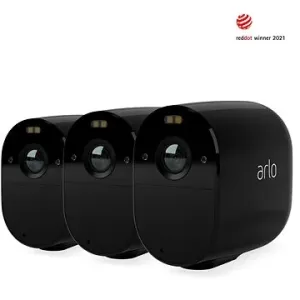 Arlo Essential Outdoor Security Camera - 3 Stück, schwarz