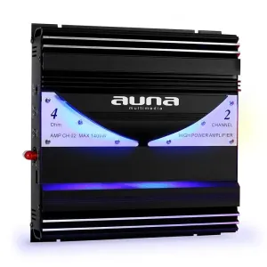 Auna AMP-CH02 2-Kanal-Verstärker Auto-Endstufe 190W RMS 1400W max