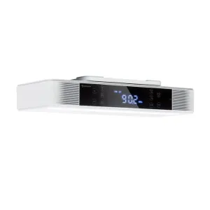 Auna KR-140 Bluetooth Küchenradio Freisprechfunktion UKW-Tuner LED-Leuchte weiß