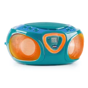 Auna Roadie CD Boombox UKW-Radio Lichtshow CD-Player Bluetooth 5.0 #786644