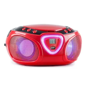 Auna Roadie CD Boombox UKW-Radio Lichtshow CD-Player Bluetooth 5.0 #273573