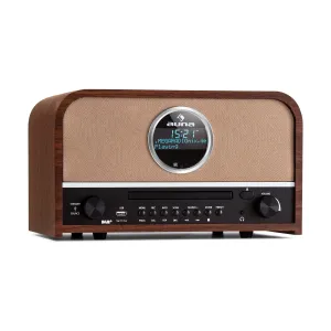 Auna auna Columbia DAB Radio 60 W CD-Player DAB+/UKW-Tuner USB-Aufnahme Bluetooth