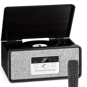 Auna Bella Ann Stereoanlage Plattenspieler Radio DAB+/UKW USB Bluetooth
