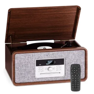 Auna Bella Ann Stereoanlage Plattenspieler Radio DAB+/UKW USB Bluetooth #274929