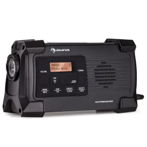 Auna Patagonia DAB+ Outdoor-Radio DAB / DAB+ / FM Kurbelaufladung USB   SOS-Alarm wasserdicht #1005158
