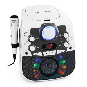 Auna StarMaker 2.0 Karaoke-Anlage Bluetooth-Funktion CD-Player Mikrofon