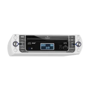 Auna KR-400 CD Küchenradio, DAB+/PLL FM, CD/Mp3-Player silber