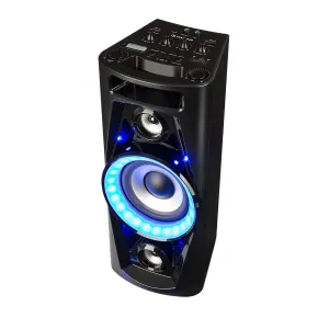 Auna UltraSonic Pulse V6-40 Party-Audiosystem Akku BT USB MP3 AUX Mikro