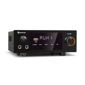 Auna AMP-2 DG Stereo-Hifi-Verstärker 2x50W RMS BT/USB opt. & coax. Dig-In