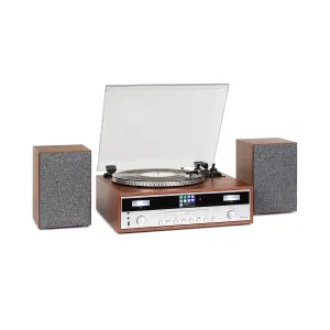 Auna Birmingham HiFi Stereo-System DAB+/FM BT-Funktion Vinyl CD USB AUX-In