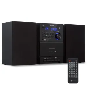 Auna MC-40 DAB Stereoanlage UKW/DAB+ Bluetooth CD Kassette USB Fernbedienung #273370