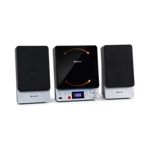 Auna Microstar Microsystem Vertikalanlage CD-Player BT/USB Fernbedienung