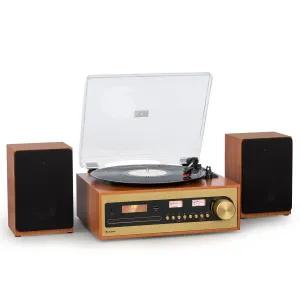 Auna Oxford SE Mini-Stereoanlage DAB+/FM BT-Funktion Vinyl CD AUX-In