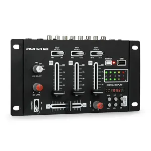 Auna Pro DJ-21 DJ-Mixer Mischpult USB