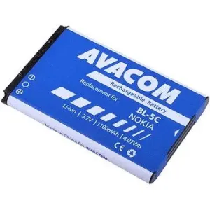 AVACOM für das Nokia 6230, N70, Li-Ionen-3.7V 1100mAh (Ersatz BL-5C)