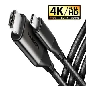 AXAGON RVC-HI2MC, USB-C -> HDMI 2.0 cable 1.8m, 4K/60Hz HDR10, metal case, braided