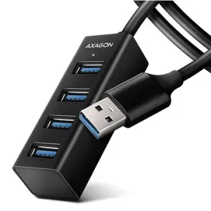 AXAGON HUE-M1AL SuperSpeed USB-A > 4-Port MINI Hub, Metall, 1,2 m Kabel