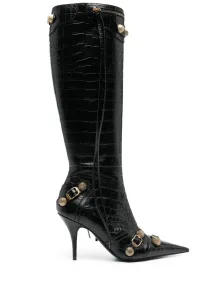 BALENCIAGA - Le Cagole Leather Heel Boots #1217580