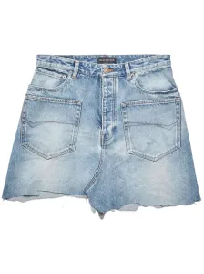 BALENCIAGA - Organic Cotton Denim Mini Skirt #1305127