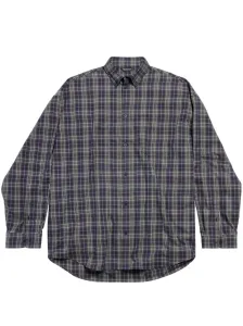 BALENCIAGA - Check Motif Flannel Shirt