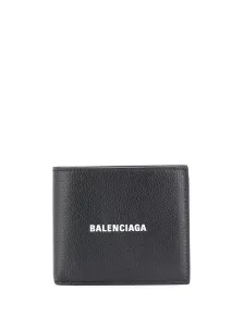 BALENCIAGA - Cash Leather Fold Wallet
