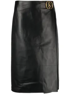 BALLY - Leather Midi Skirt #1338541