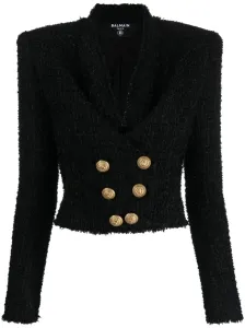 BALMAIN - Tweed Cropped Jacket #1470209