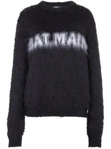 BALMAIN - Logo Mohair Sweater