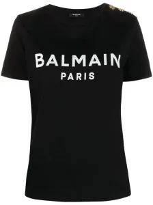 BALMAIN - Logo Organic Cotton T-shirt