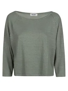 BASE - Linen Boat-neck Sweater