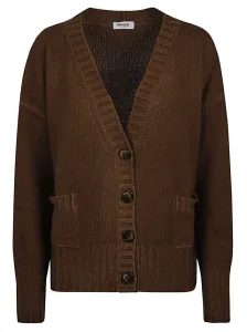 BASE - Wool V-necked Cardigan #1396947