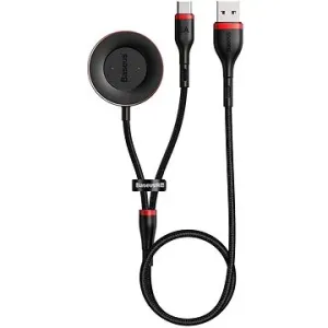 Baseus Datenkabel Cafule-Series USB zu USB-C + Watch Charging Dock für Huawei 1,5 m Rot + Schwarz